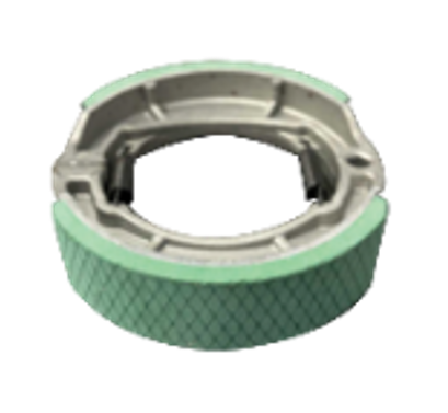 BALATA DE TAMBOR PASTA VERDE TRASERA  PARA(DM150 10-19,TC250 15-19,FT150G 16-23,FT150GTS 22-24, GT150 11-13,GT GRAFITO 13-14,FORZ 150 06-13, RC150 09-17,DT150 SPORT 17-18, TC200 14-16,FT150 14-16)