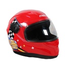 CASCO DE MOTOCICLISTA INFANTIL MEK CHAMPION ROJO C/LUZ