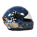 CASCO DE MOTOCICLISTA INFANTIL MEK CHAMPION AZUL C/LUZ