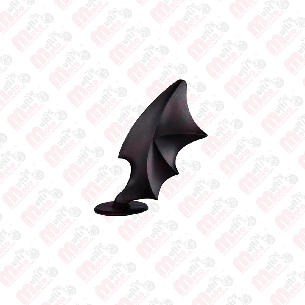 Adorno alas de murciélago para casco Negras