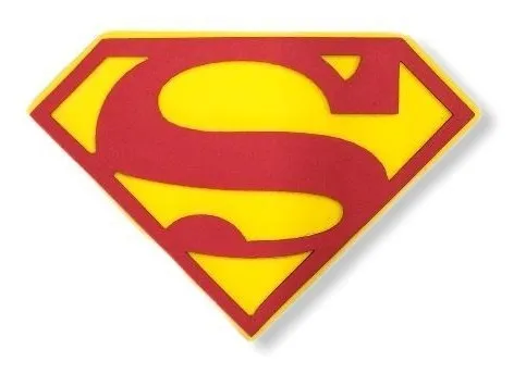 CALCOMANIA ESCUDO SUPERMAN 