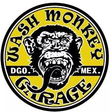 CALCOMANIA GAS MONKEY GARAGE AMARILLO-NEGRO