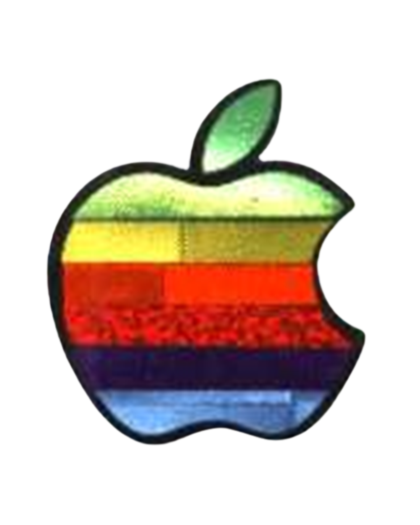 CALCOMANIA MANZANA DE APPLE ARCOIRIS