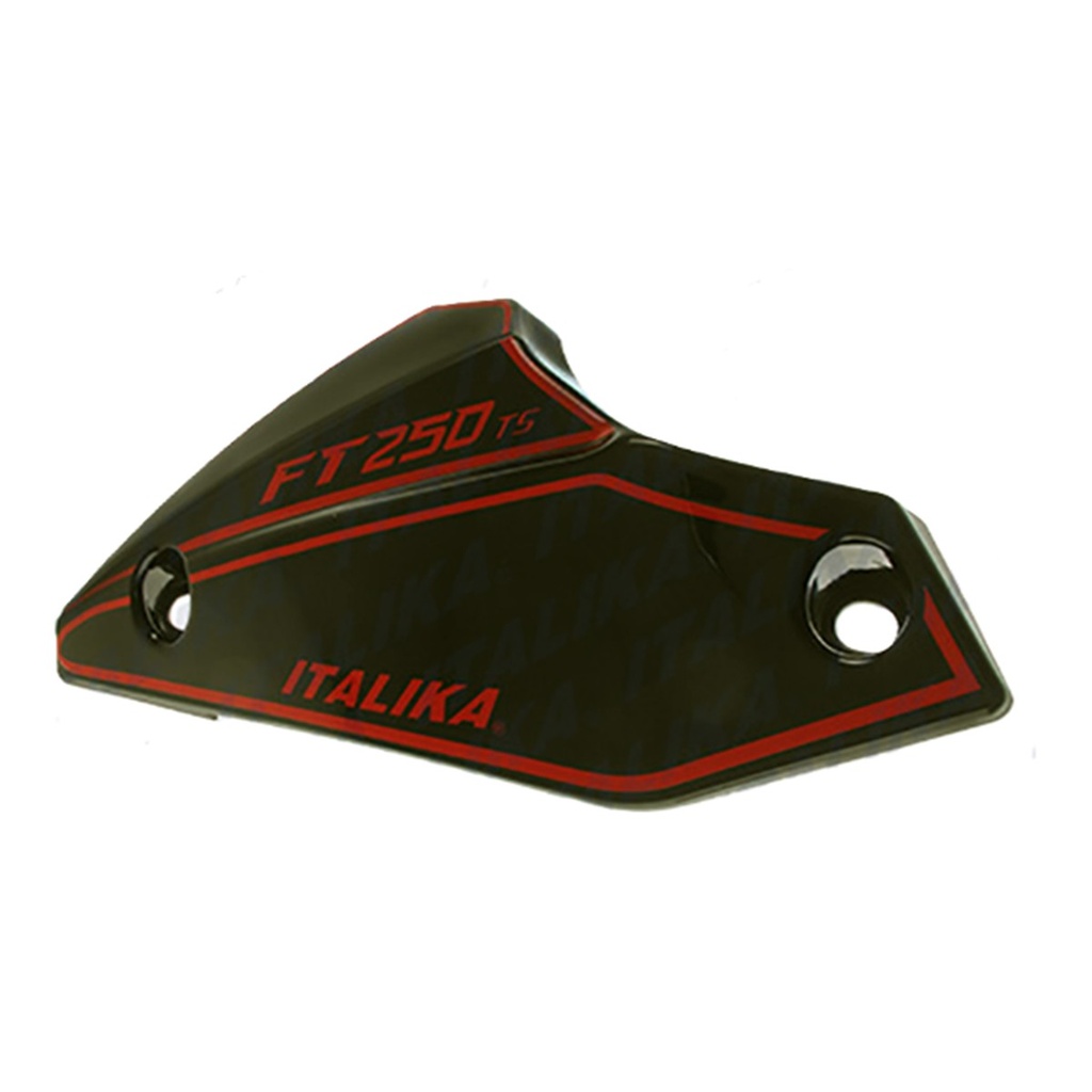 CUBIERTA INF SPOILER IZQ ROJO NEGRO FT250 TS 2018