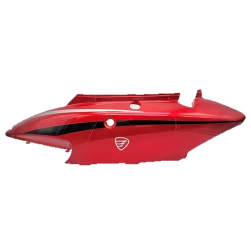 CUBIERTA IZQ SUP ROJO NEGRO DS125