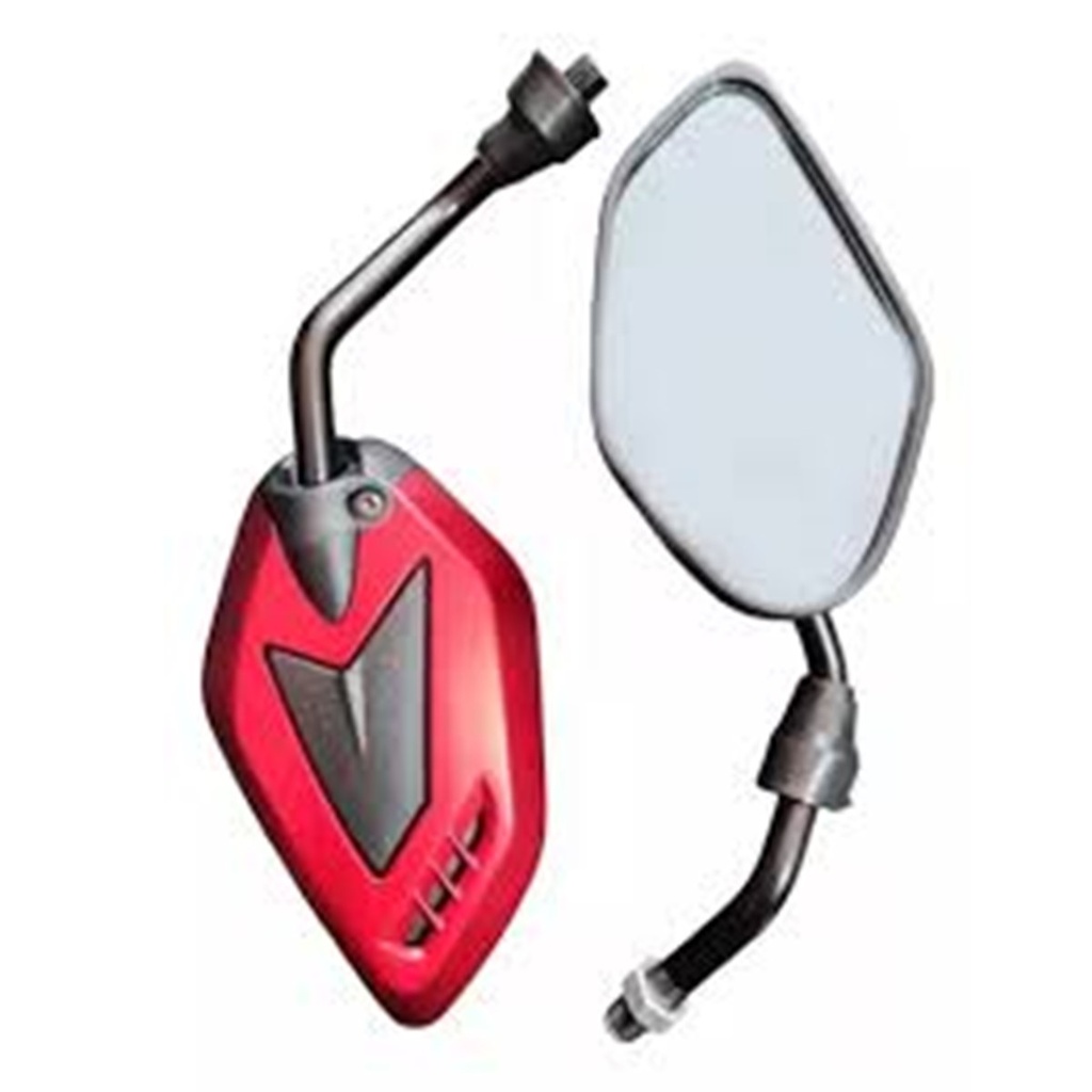 ESPEJOS ALIEN EXTREME NEGRO/ROJO 10 mm