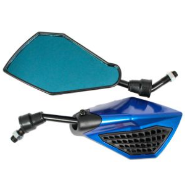 ESPEJOS ALIEN NEGRO/AZUL 10 mm