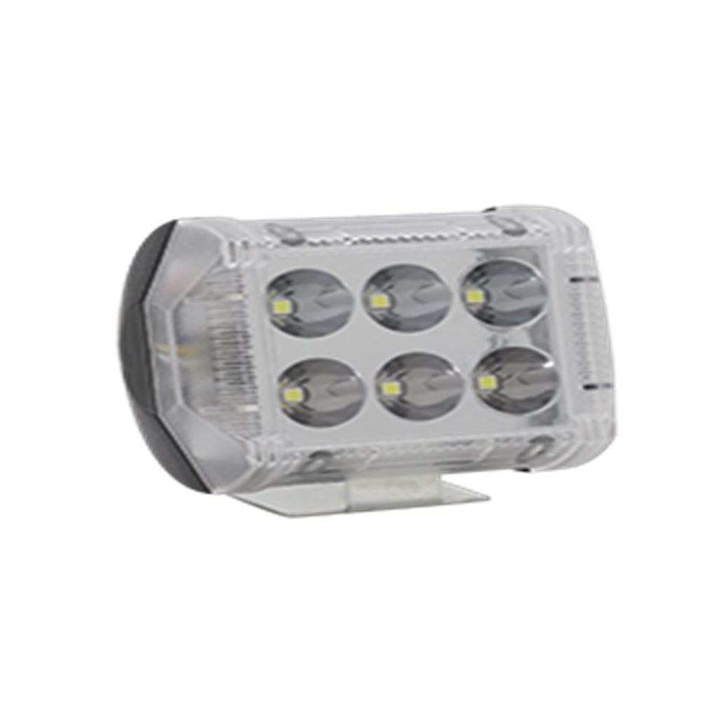 FARO AUXILIAR LED CON ESTROBO 6 LED CON LUZ DE CONTORNO LATERAL
