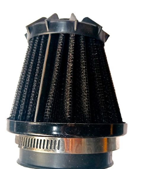 FILTRO AIRE UNIVERSAL CONICO ALTO 35/42/48MM NEGRO