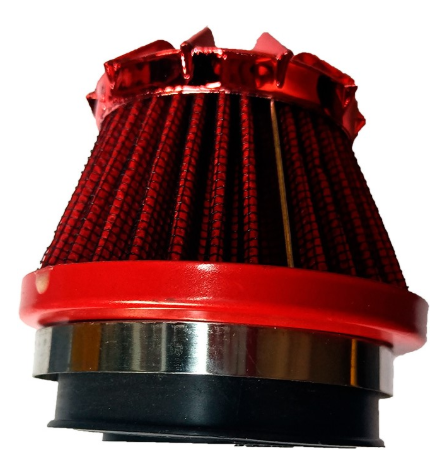 FILTRO AIRE UNIVERSAL CONICO CORTO 35/42/48MM ROJO