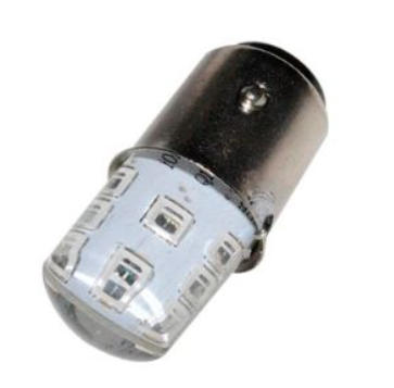FOCO DE STOP CON ESTROBO 12 LED AZUL 12 Vcc UNIVERSAL