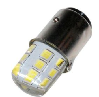 FOCO DE STOP CON ESTROBO 12 LED BLANCO 12 Vcc UNIVERSAL
