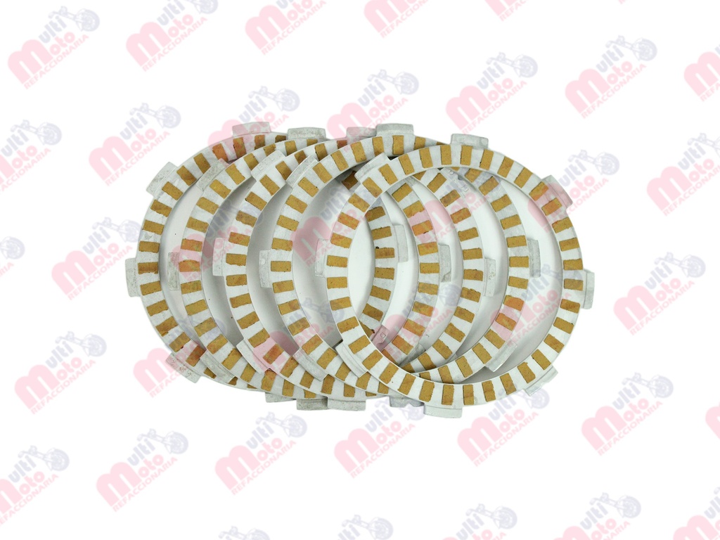 JGO DE DISCOS DE EMBRAGUE BAJAJ V15, V15&V12 COM