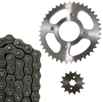 KIT DE SPROCKET CADENA REFORZADA 428H-104L 41T/14T 125-FL 19-22/125-FL PARRILLA LARGA 19-20