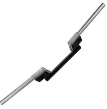 MANUBRIO DE ALUMINO UNIVERSAL CROMO BASE NEGRA AJUSTABLES