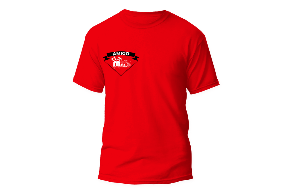 PLAYERA ROJO, LOGO NEGRO