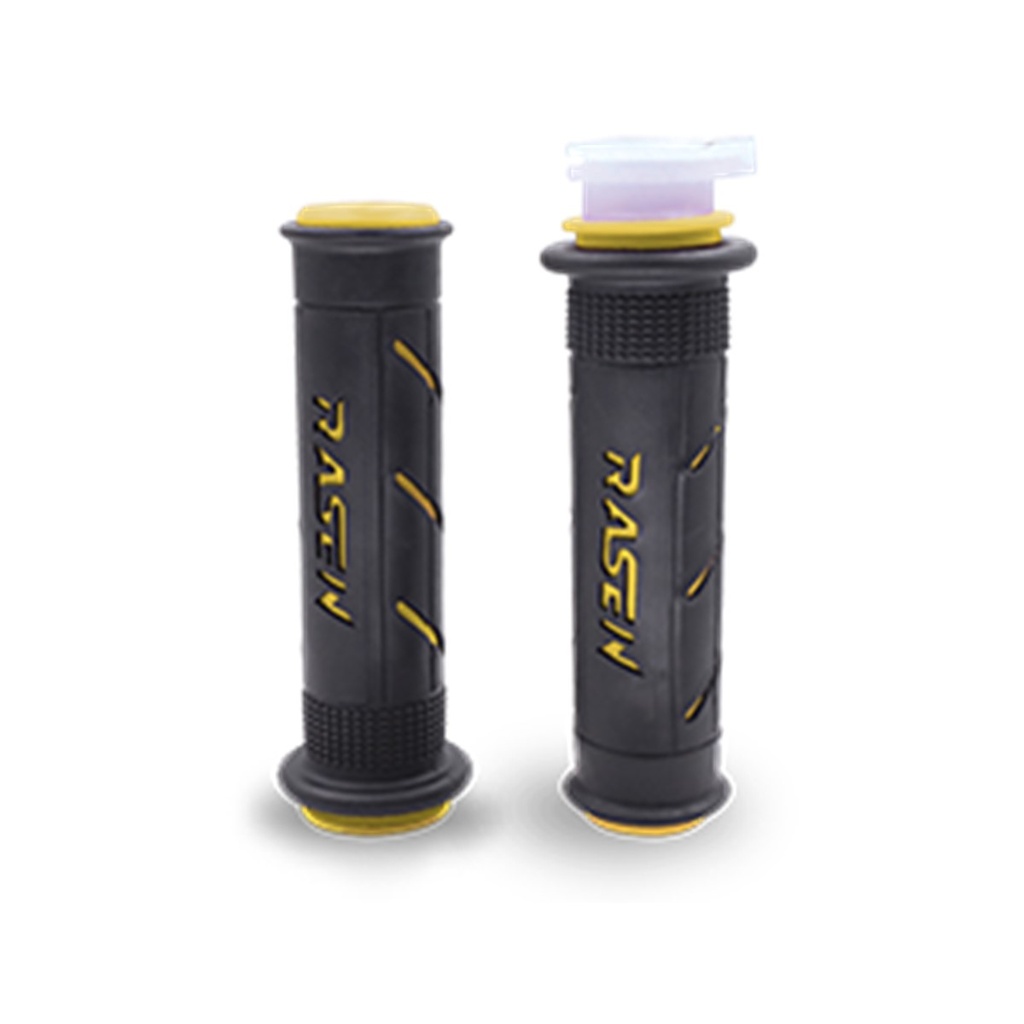 PUÑO DE CAUCHO TIPO RANURADO (AMARILLO)