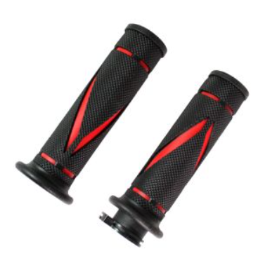 PUÑOS TPE ANTIDERRAPANTE ARROW ROJO CON TUBO MOVIL MANUBRIO