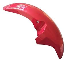 SALPICADERA DELANTERA CON SOPORTE CARGO BLANCO / ROJO