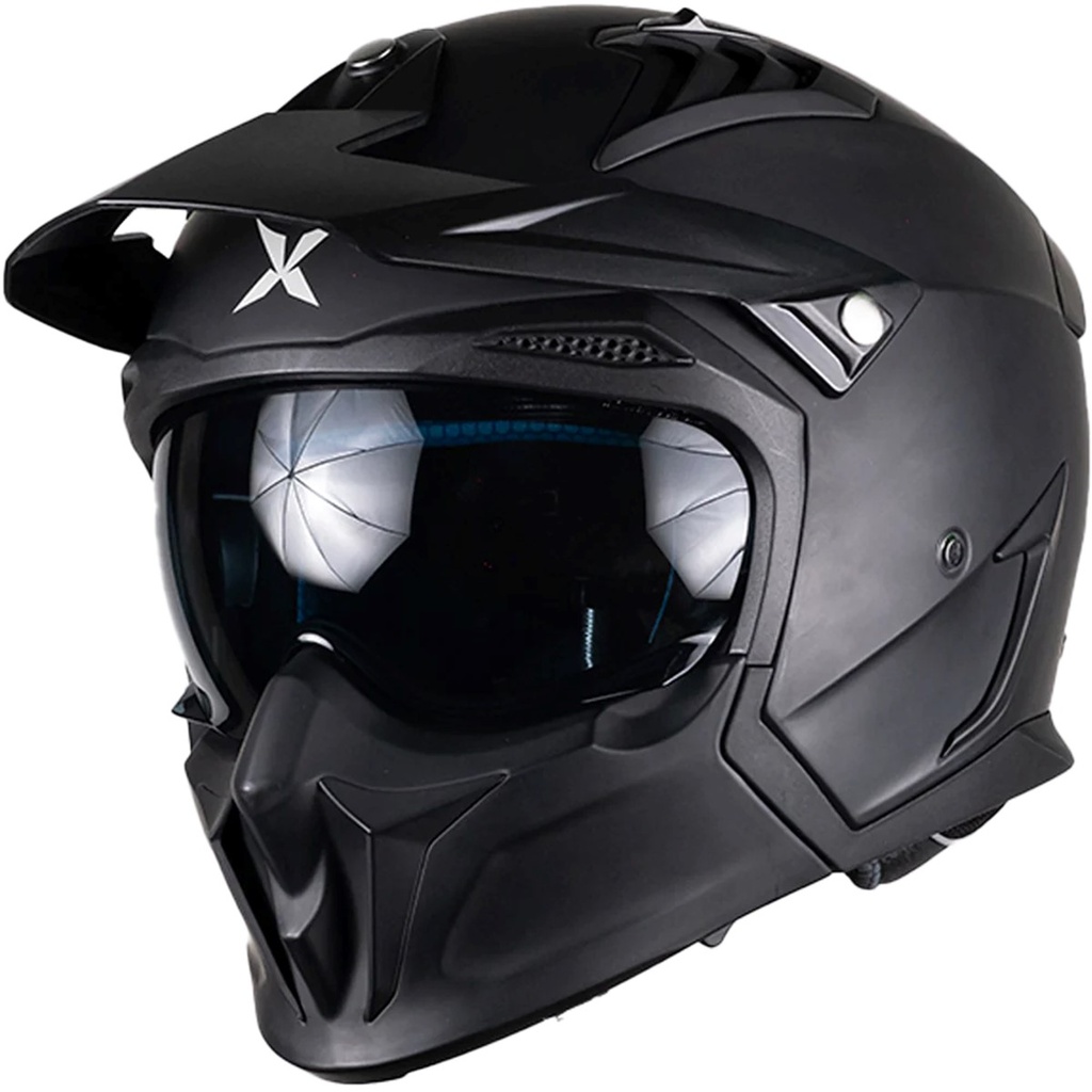 X-KOV CASCO TRACKER NEGRO MATE XXL