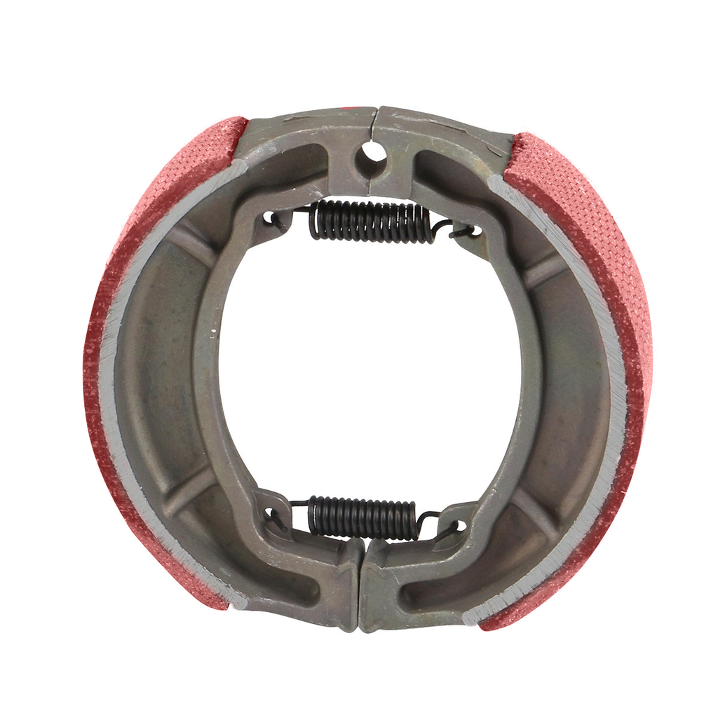 ZAPATAS FRENO TRASERO MODELO WS150, GSC175, GTS175, TRN175, TRN150, WS175, RT 200, DS 125, DS 150, MODENA150, XS150, DM125  Color Rojo