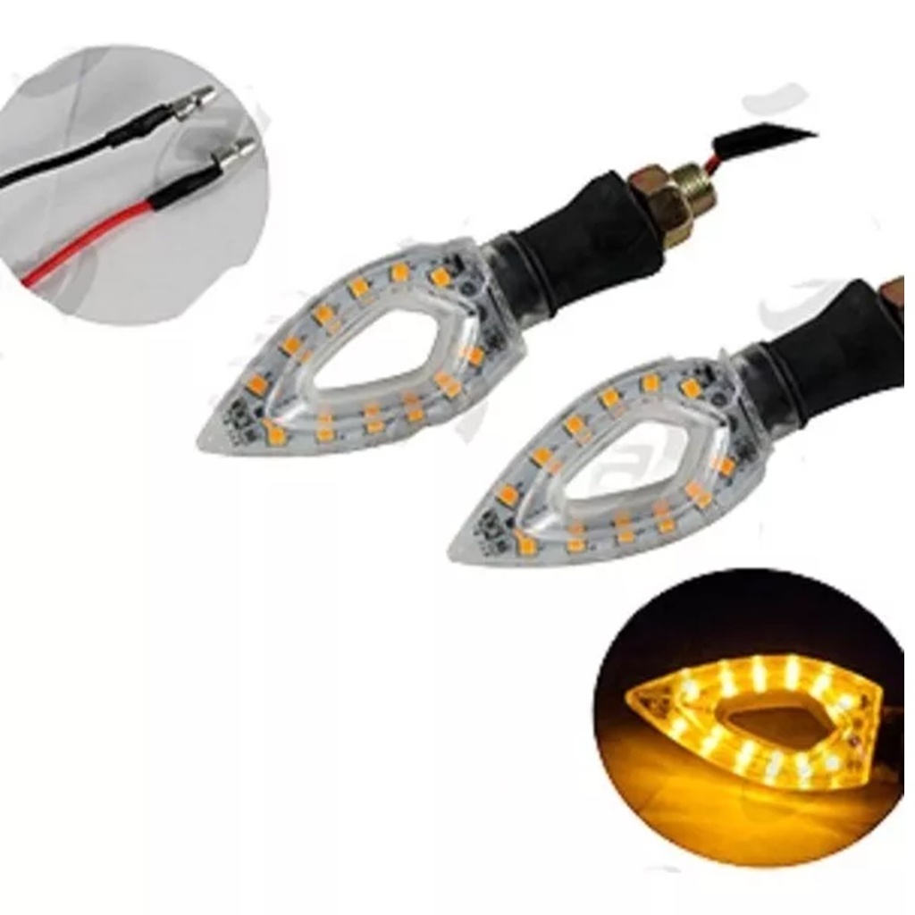 DIRECCIONALES 12 Vcc TRANSPARENTE LUZ AMARILLA