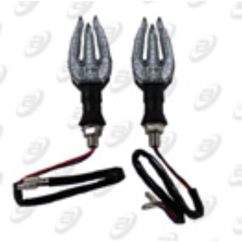 DIRECCIONALES TRIDENTE 33 LEDS AZUL Y VERDE 12 Vcc