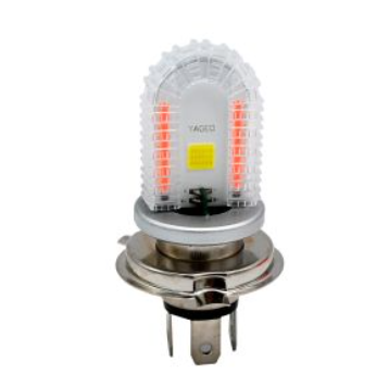 FOCO LED LUZ BLANCA ALTA-BAJA 10W / 1000LM H4 LUZ DE DIA ROJA 12 Vcc UNIVERSAL