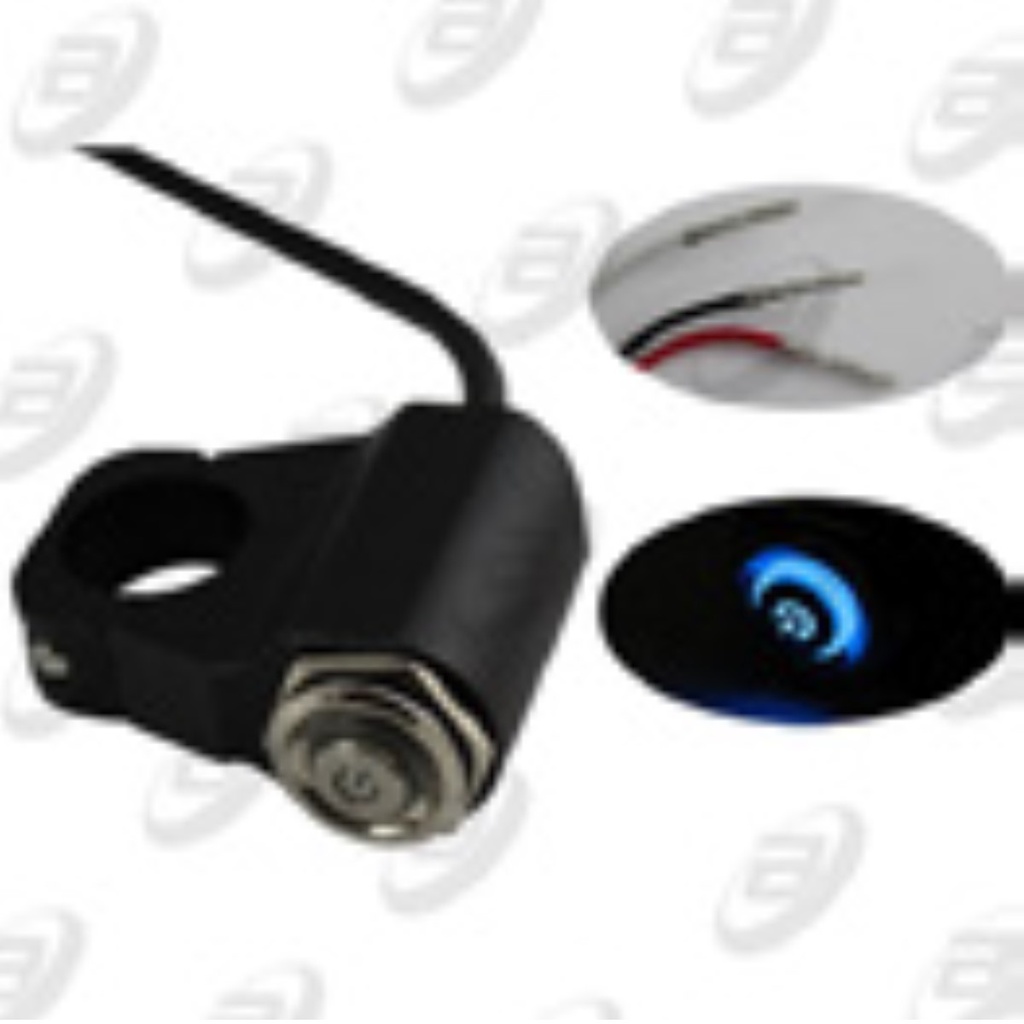 SWITCH INTERRUPTOR C/ ABRAZADERA UNIVERSAL C/LUZ 12 Vcc