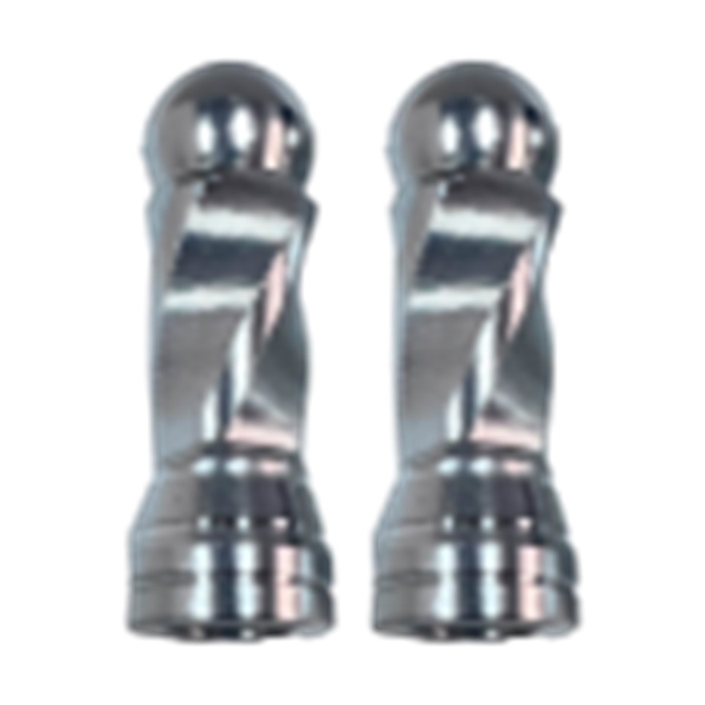 TAPON DECORATIVO PARA VALVULA EN FORMA RODONDO (PLATA)