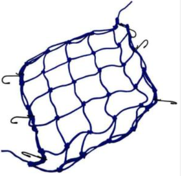 [RED-103] RED AZUL 40 cm x 40 cm MOTONETAS Y MOTOS DE TRABAJO composición: 100% polipropileno