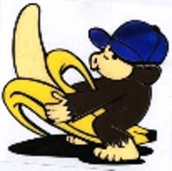 [GDE-049] CALCOMANIA GRANDE CHANGO GORRA AZUL