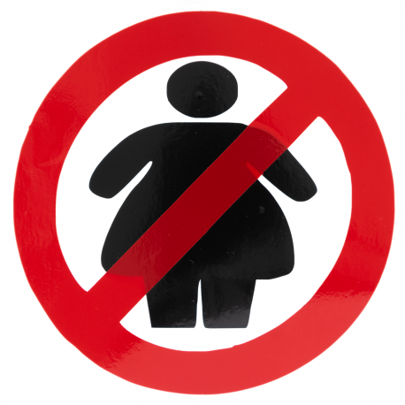 [GDE-002] CALCOMANIA GRANDE NO SUBO GORDAS