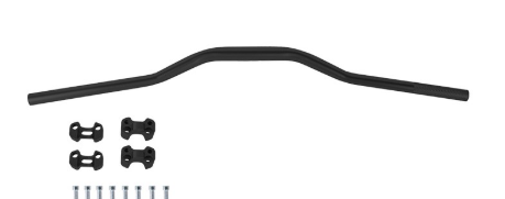 [BAS-1103-8612] KIT MANUBRIO ANCHO CON ABRAZADERA MONTAJE ELEVADOR ALUMINIO PREMIUM IRON RACING IR8610 NEGRO