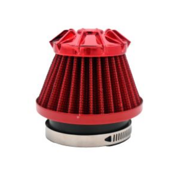 [FIA-A016RJ] FILTRO DE AIRE ROJO ALTO FLUJO CORTO 35/42/48mm UNIVERSAL