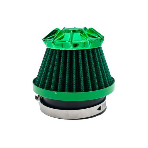 [FIA-A016VE] FILTRO DE AIRE VERDE ALTO FLUJO CORTO 35/42/48mm UNIVERSAL