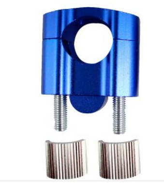 [BAS-A001AZ] BASE DE MANUBRIO ALUMINIO AZUL