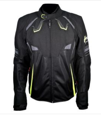 [CHA-H010-L] CHAMARRA PARA MOTOCICLISTA NEGRO CLONIC SUMMER CORTA TALLA G