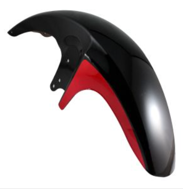 [SAD-042NR] SALPICADERA DELANTERA NEGRO BRILLANTE / ROJO FT-125SP 12-15/FORZA-125 09-12/FT-125RO 13-17