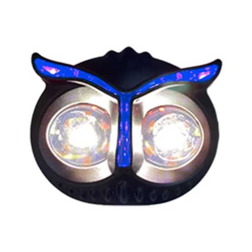 [OK-FAR-A024] FARO AUXILIAR LED BUHO CON LUZ FRONTAL AZUL LUZ AMARILLO-BLANCO