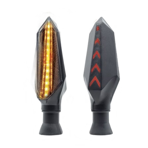 [OK-DIR-A033] DIRECCIONAL LED SECUENCIAL TIPO FLECHA AMAR-ROJO UNIVERSAL