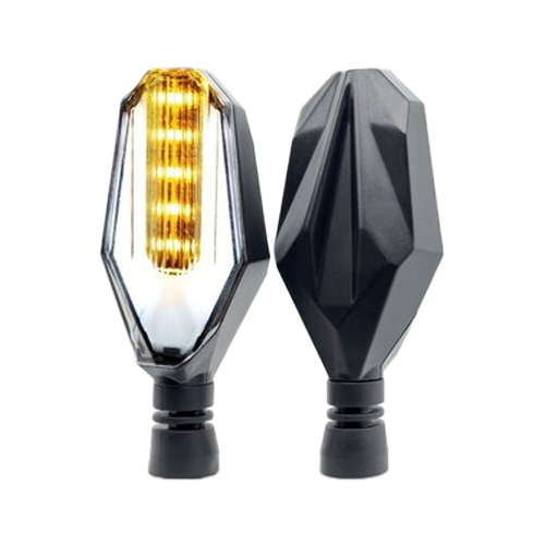 [OK-DIR-A043] DIRECCIONAL LED SECUENCIAL TIPO CAPARAZON AMAR-BLANCO UNIVERSAL