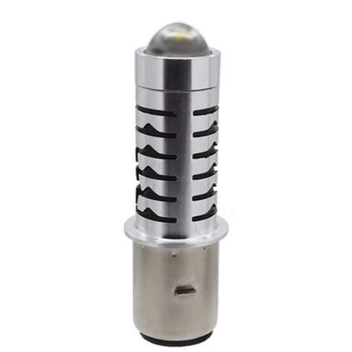 [OK-FOC-A013] FOCO DE FARO MEDIA VUELTA CON LUPA HIPER LED AMARILLO Y BLANCO CON VELA AZUL 5014 Y-W