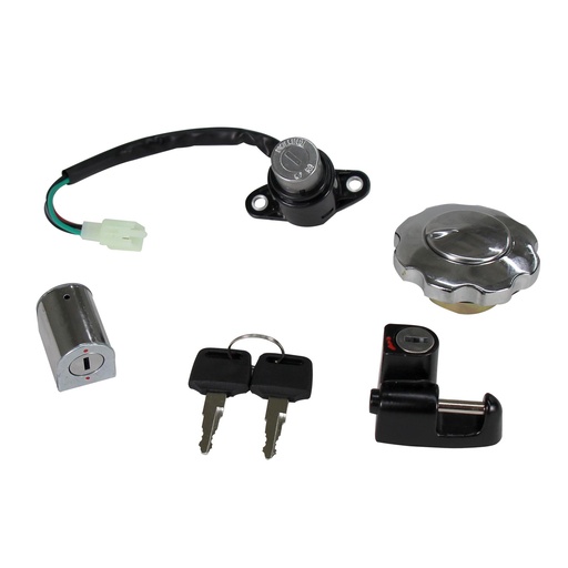 [3406-1084] INTERRUPTOR LLAVE ENCENDIDO ITALIKA DT150 COMPLETO