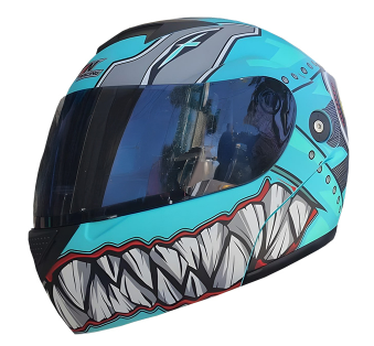 [CAS-7101-6395C] CASCO ABATIBLE MICA AHUMADA IR-108 MONSTER VERDE L