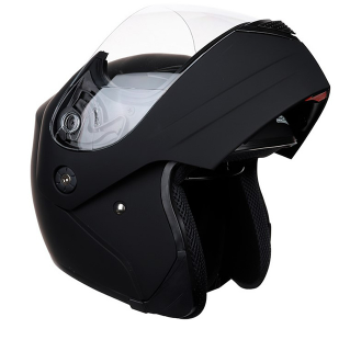 [CAS-7101-1423D] CASCO ABATIBLE IRON RACING IR108 DOT NEGRO MATE XL