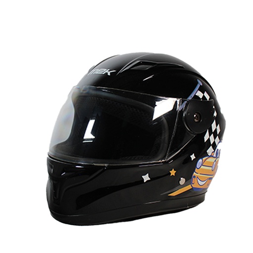 [MC-INF-011] CASCO DE MOTOCICLISTA INFANTIL MEK CHAMPION NEGRO C/LUZ
