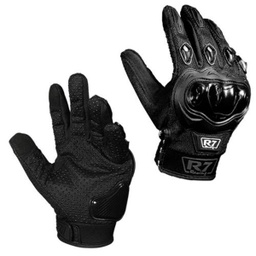 [7306-1368] GUANTES VEL R7 RACING L NEGRO R7-2 TOUCH