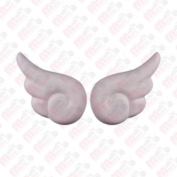 [MZ-1295-BL] Adorno alas de angel para casco blanco
