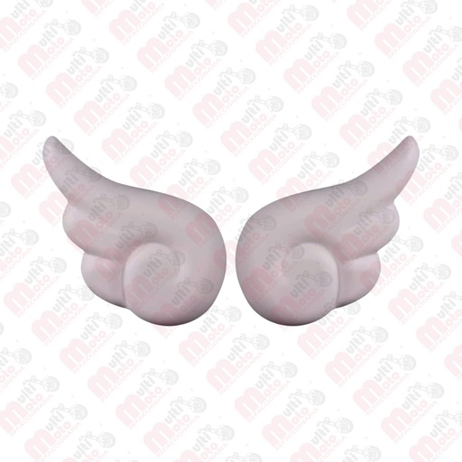 [MZ-1295-BL] Adorno alas de angel para casco blanco